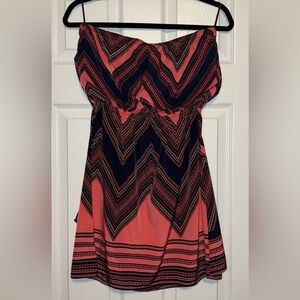 Express Navy and pink Dress